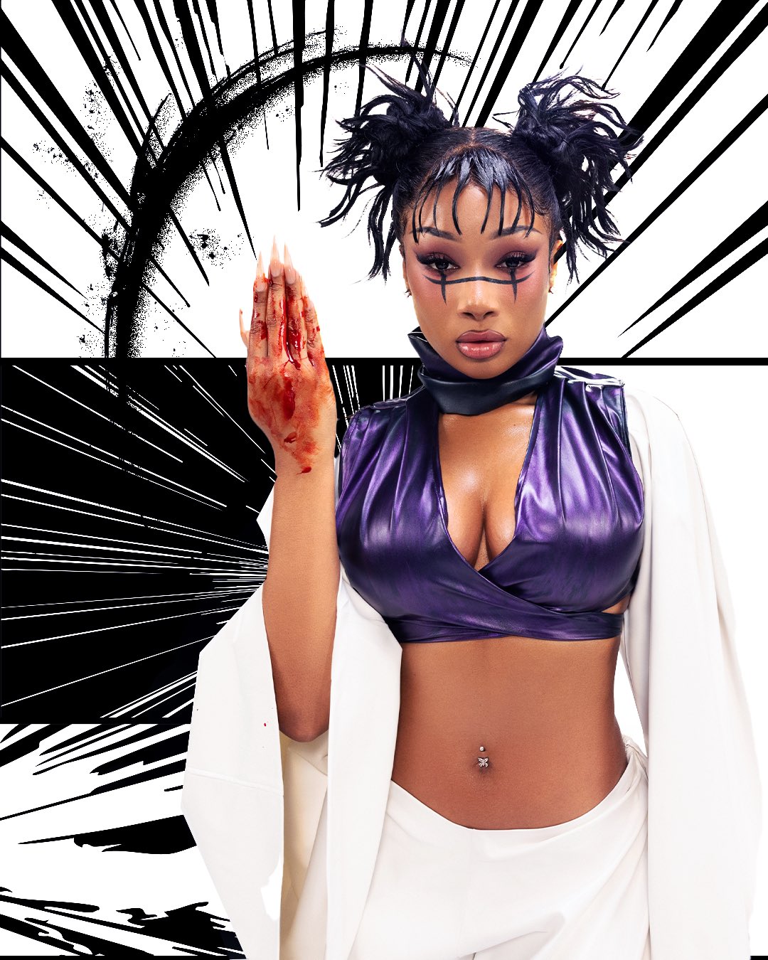 Nữ rapper cosplay thành nhân vật Jujutsu Kaisen, 'xuyên không' thẳng vào manga- Ảnh 4. Nữ rapper cosplay thành nhân vật Jujutsu Kaisen, 'xuyên không' thẳng vào manga- Ảnh 4.