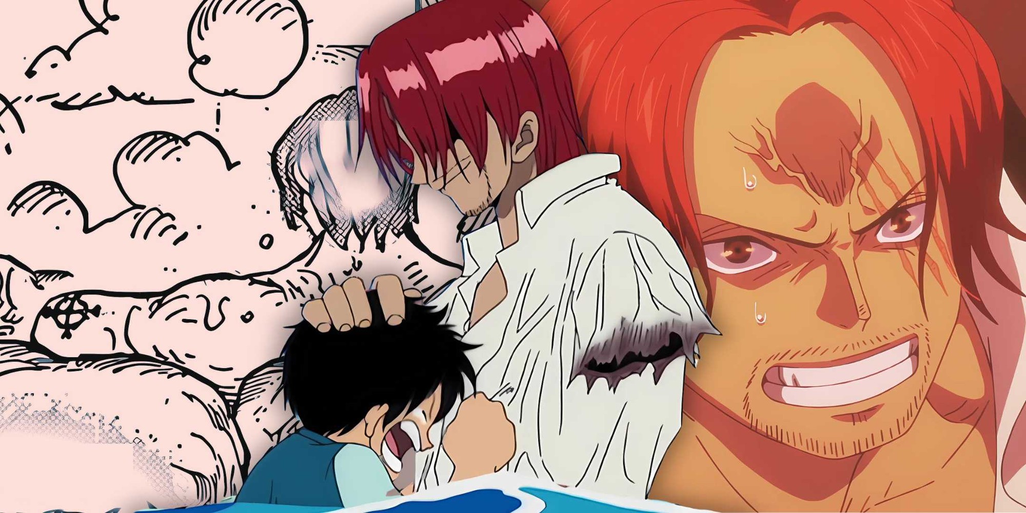 One Piece: Eiichiro Oda cuối cùng cũng tiết lộ lý do thực sự khiến Shanks mất cánh tay- Ảnh 4. One Piece: Eiichiro Oda cuối cùng cũng tiết lộ lý do thực sự khiến Shanks mất cánh tay- Ảnh 4.