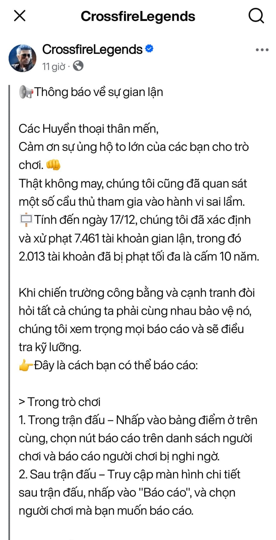 Crossfire Legends thẳng tay xử phạt lượng lớn hacker, quyết giữ game “trong sạch” hơn bao giờ hết