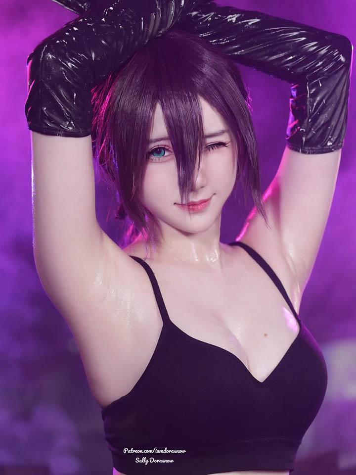 Thấy fan yêu cầu quá nhiều, hot girl hóa thân thành “best waifu” Reze trong bộ váy cưới gợi cảm- Ảnh 2.