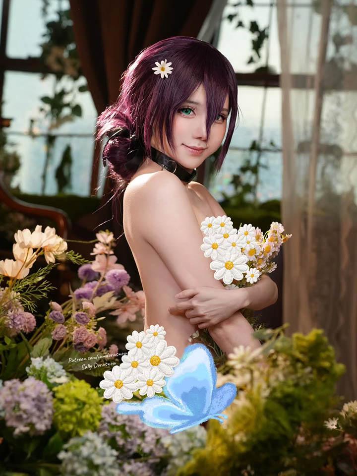 Thấy fan yêu cầu quá nhiều, hot girl hóa thân thành “best waifu” Reze trong bộ váy cưới gợi cảm- Ảnh 5.