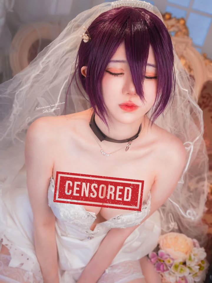 Thấy fan yêu cầu quá nhiều, hot girl hóa thân thành “best waifu” Reze trong bộ váy cưới gợi cảm- Ảnh 9.