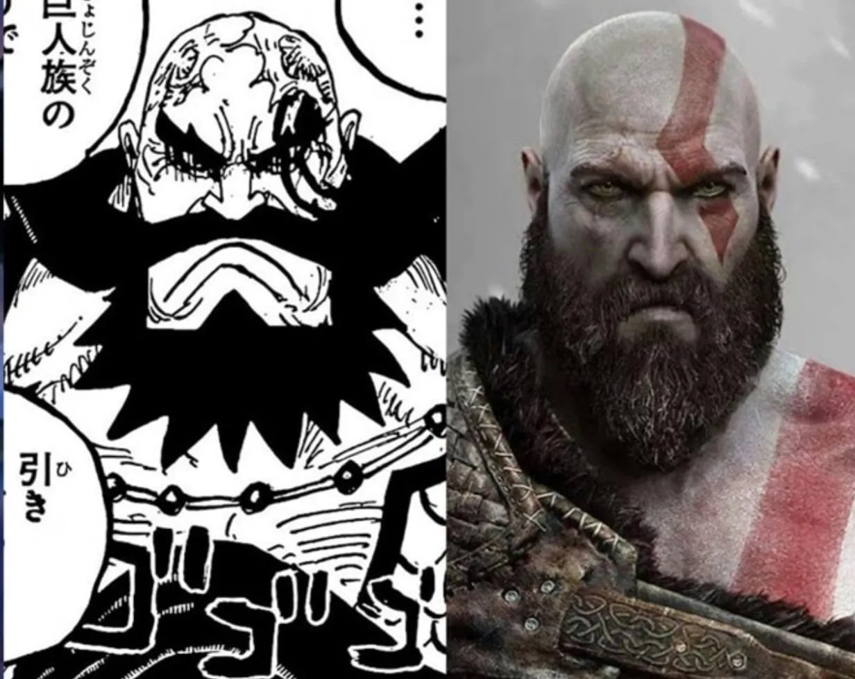 One Piece: Ngỡ ngàng với tạo hình vua Harald ở Elbaf giống hệt Chiến thần của God of War- Ảnh 1. One Piece: Ngỡ ngàng với tạo hình vua Harald ở Elbaf giống hệt Chiến thần của God of War- Ảnh 1.