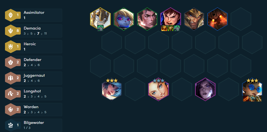 ĐTCL mùa 16: Leo rank đầu mùa với đội hình Demacia công thủ toàn diện- Ảnh 4. ĐTCL mùa 16: Leo rank đầu mùa với đội hình Demacia công thủ toàn diện- Ảnh 4.