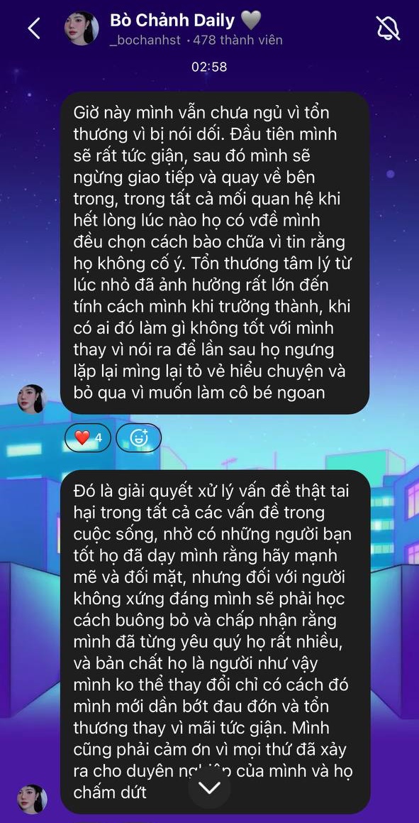 Bò Chảnh thông báo chia tay lúc 3h sáng, ẩn ý bị Xemesis lừa dối?- Ảnh 2.