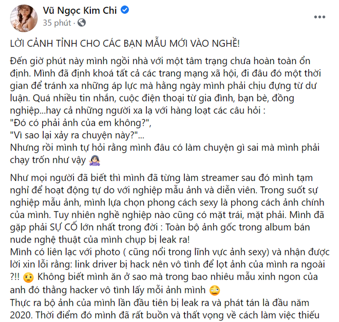 Sự việc link ảnh nóng "40GB" bị phát tán: Nữ streamer trong cuộc chính thức lên tiếng, không quên cảnh báo các người mẫu trẻ về chuyện nhạy cảm!- Ảnh 2. Sự việc link ảnh nóng "40GB" bị phát tán: Nữ streamer trong cuộc chính thức lên tiếng, không quên cảnh báo các người mẫu trẻ về chuyện nhạy cảm!- Ảnh 2.