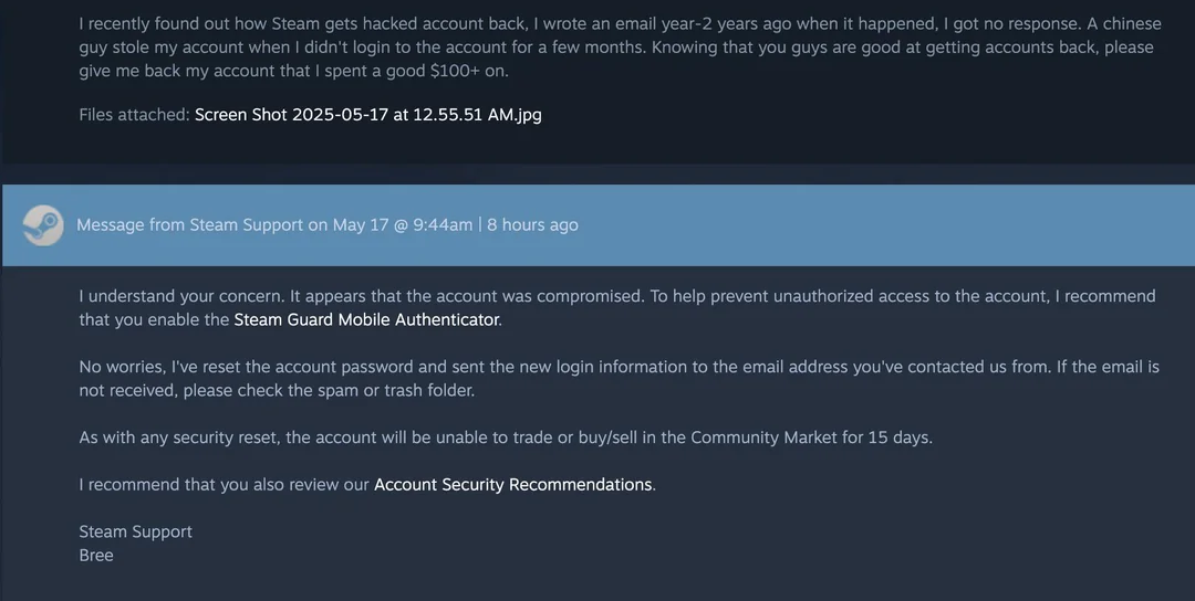 Steam ban "phép màu" cho game thủ, tài khoản trị giá gần 3 triệu, bị hack ba năm bất ngờ trở lại đầy diệu kỳ- Ảnh 3.