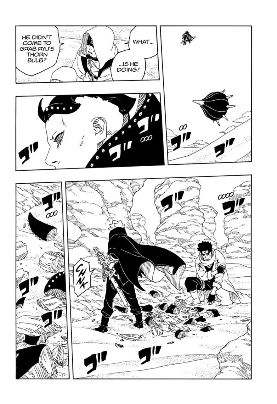 Boruto Chapter 102: Sarada Falls, Boruto's Strongest Technique is "Countered" Immediately 2 photo 1747977536679 1747977537219935970836