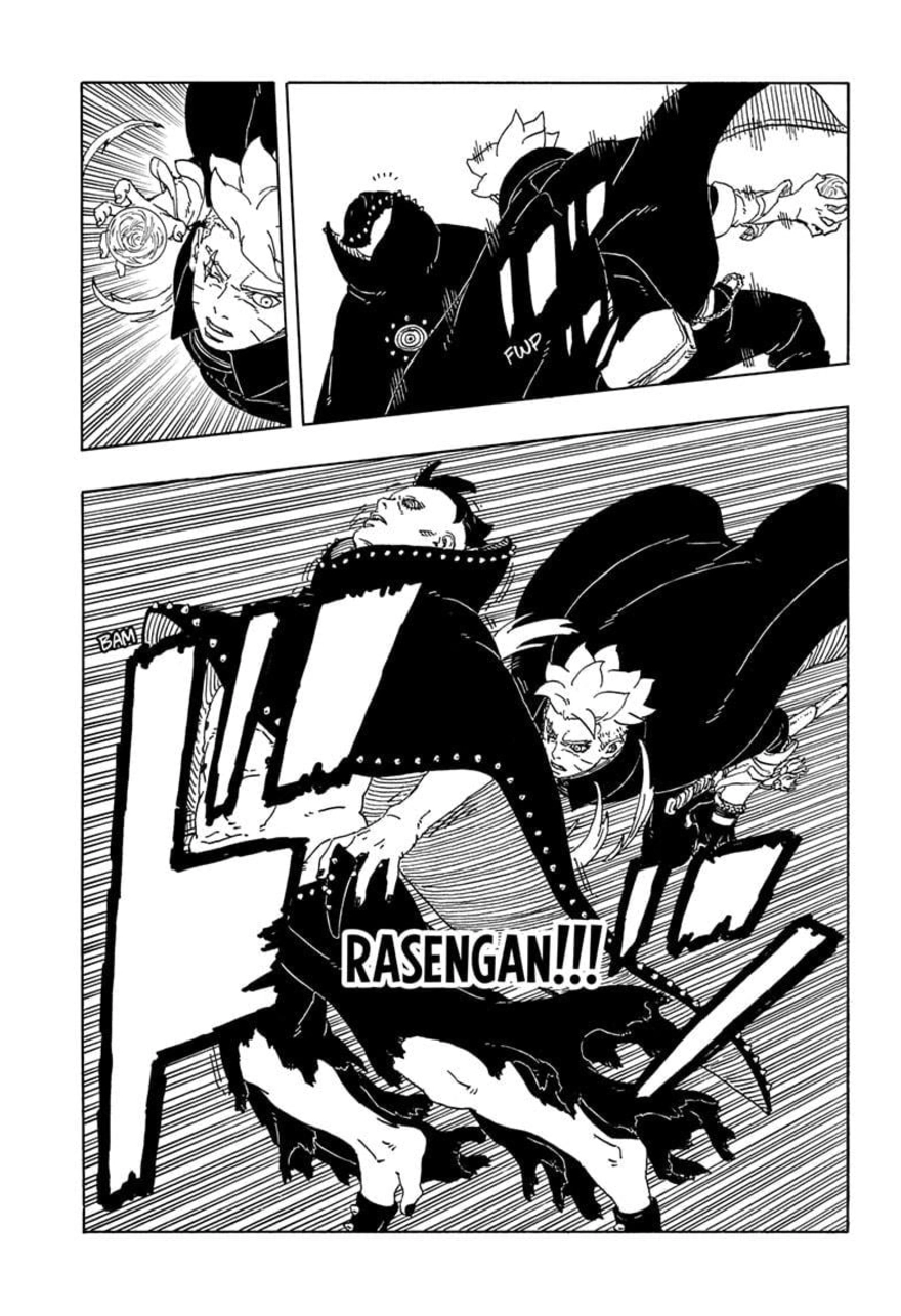 Boruto Chapter 102: Sarada Falls, Boruto's Strongest Technique is "Countered" Immediately 4 photo 1747977584124 1747977584319444016680