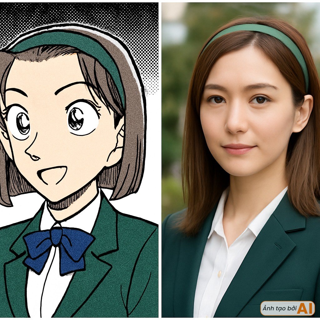 Animated characters becoming real: Haibara is unbelievably beautiful, why does Ran look so plain? 7 Sonoko's rich kid persona.