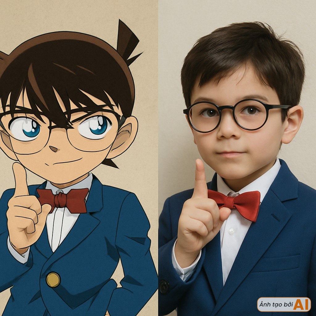 Animated characters becoming real: Haibara is unbelievably beautiful, why does Ran look so plain? 1 Kudo Shinichi appears as a charming young man in real life.