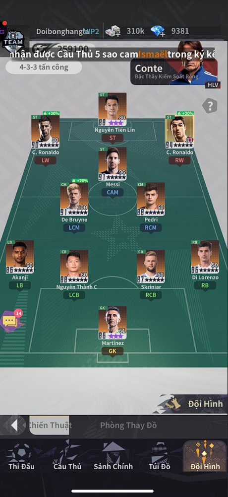 Cộng đồng game thủ bùng nổ, thi nhau đua top trong Football Arena: Vua Bóng đá- Ảnh 2.