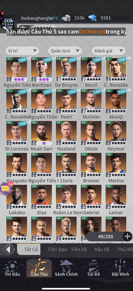 Cộng đồng game thủ bùng nổ, thi nhau đua top trong Football Arena: Vua Bóng đá- Ảnh 3.