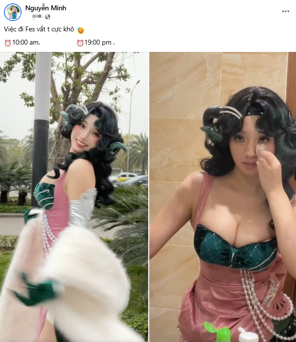 Female cosplayer zooms in on makeup removal moment, natural face still captivates male fans 7 Coser's makeup-free moment left fans in awe.