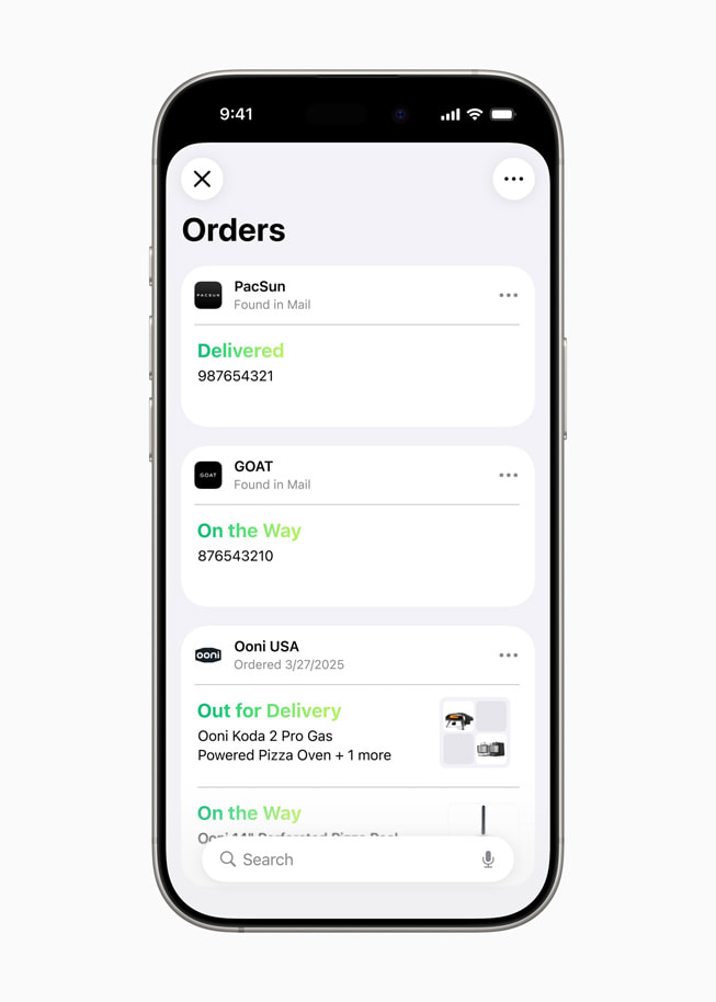 Các tính năng bổ sung được hỗ trợ bởi Apple Intelligence bao gồm tóm tắt chi tiết theo dõi đơn hàng từ email do người bán hoặc đơn vị vận chuyển gửi cũng như khả năng gợi ý khảo sát phù hợp cho bạn bè và gia đình trong cuộc trò chuyện nhóm trong ứng dụng Tin Nhắn Các tính năng bổ sung được hỗ trợ bởi Apple Intelligence bao gồm tóm tắt chi tiết theo dõi đơn hàng từ email do người bán hoặc đơn vị vận chuyển gửi cũng như khả năng gợi ý khảo sát phù hợp cho bạn bè và gia đình trong cuộc trò chuyện nhóm trong ứng dụng Tin Nhắn