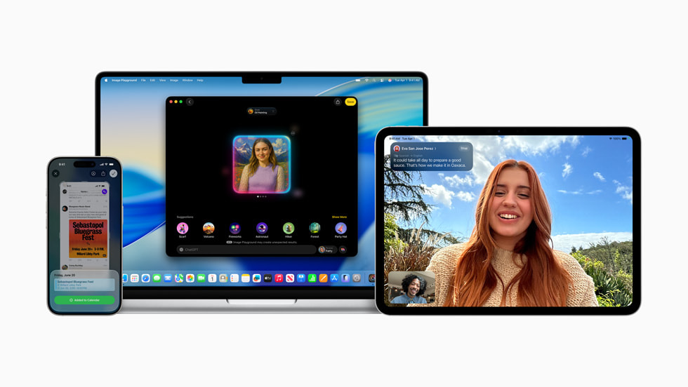Tại WWDC25, Apple công bố các tính năng Apple Intelligence mới sắp ra mắt trên iPhone, iPad, Mac, Apple Watch và Apple Vision Pro Tại WWDC25, Apple công bố các tính năng Apple Intelligence mới sắp ra mắt trên iPhone, iPad, Mac, Apple Watch và Apple Vision Pro