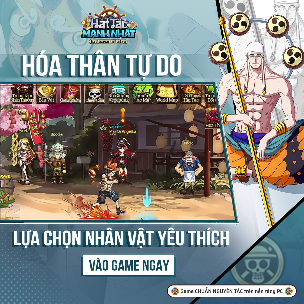 Hải Tặc Mạnh Nhất: Game chuẩn nguyên tác One Piece chính thức mở đăng ký trước!- Ảnh 4. Hải Tặc Mạnh Nhất: Game chuẩn nguyên tác One Piece chính thức mở đăng ký trước!- Ảnh 4.