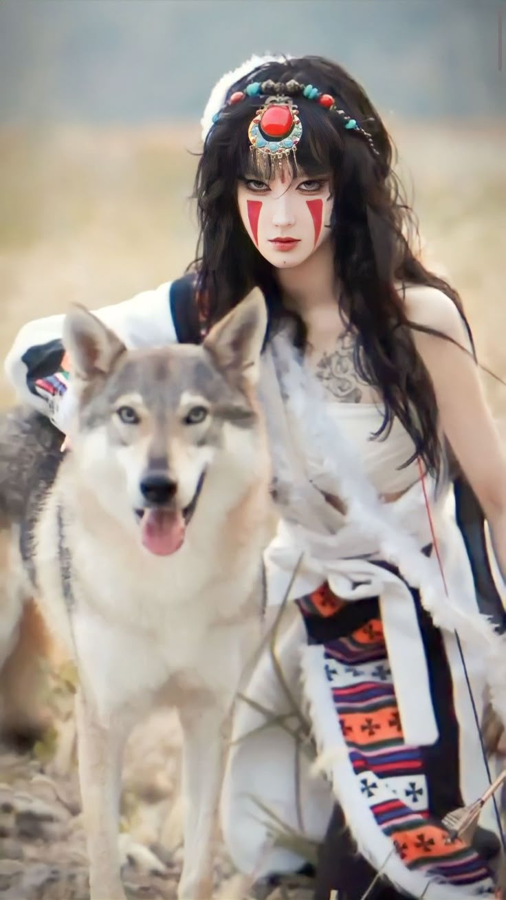 Nữ coser hóa thân công chúa Mononoke, vẻ đẹp hoang dã Nữ coser hóa thân công chúa Mononoke, vẻ đẹp hoang dã