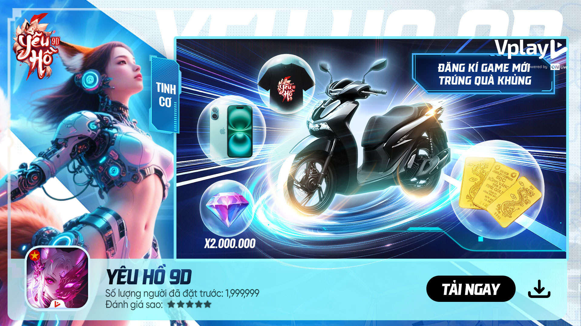 500.000 người chơi đổ bộ ngày đầu ra mắt khiến server Yêu Hồ 9D suýt 500.000 người chơi đổ bộ ngày đầu ra mắt khiến server Yêu Hồ 9D suýt