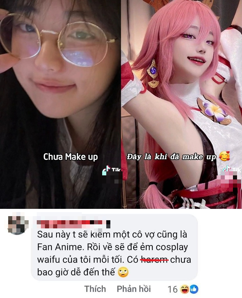 Quá đam mê các nữ cosplayer, fan nam đưa ra Quá đam mê các nữ cosplayer, fan nam đưa ra