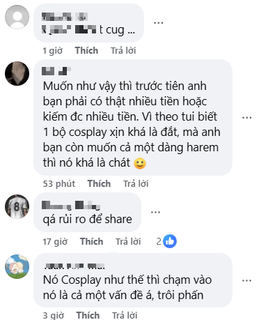 Quá đam mê các nữ cosplayer, fan nam đưa ra Quá đam mê các nữ cosplayer, fan nam đưa ra