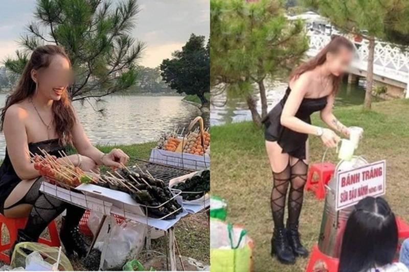 Diện đồ kiệm vải bán hàng ở chợ đêm, cô gái thu hút sự chú ý- Ảnh 4. Diện đồ kiệm vải bán hàng ở chợ đêm, cô gái thu hút sự chú ý- Ảnh 4.