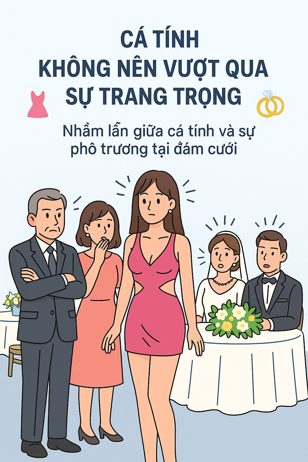 Đi đám cưới, cô gái diện trang phục hớ hênh khó chấp nhận, bất chấp thể hiện Đi đám cưới, cô gái diện trang phục hớ hênh khó chấp nhận, bất chấp thể hiện