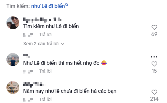 Như Lê trending on TikTok Như Lê trending