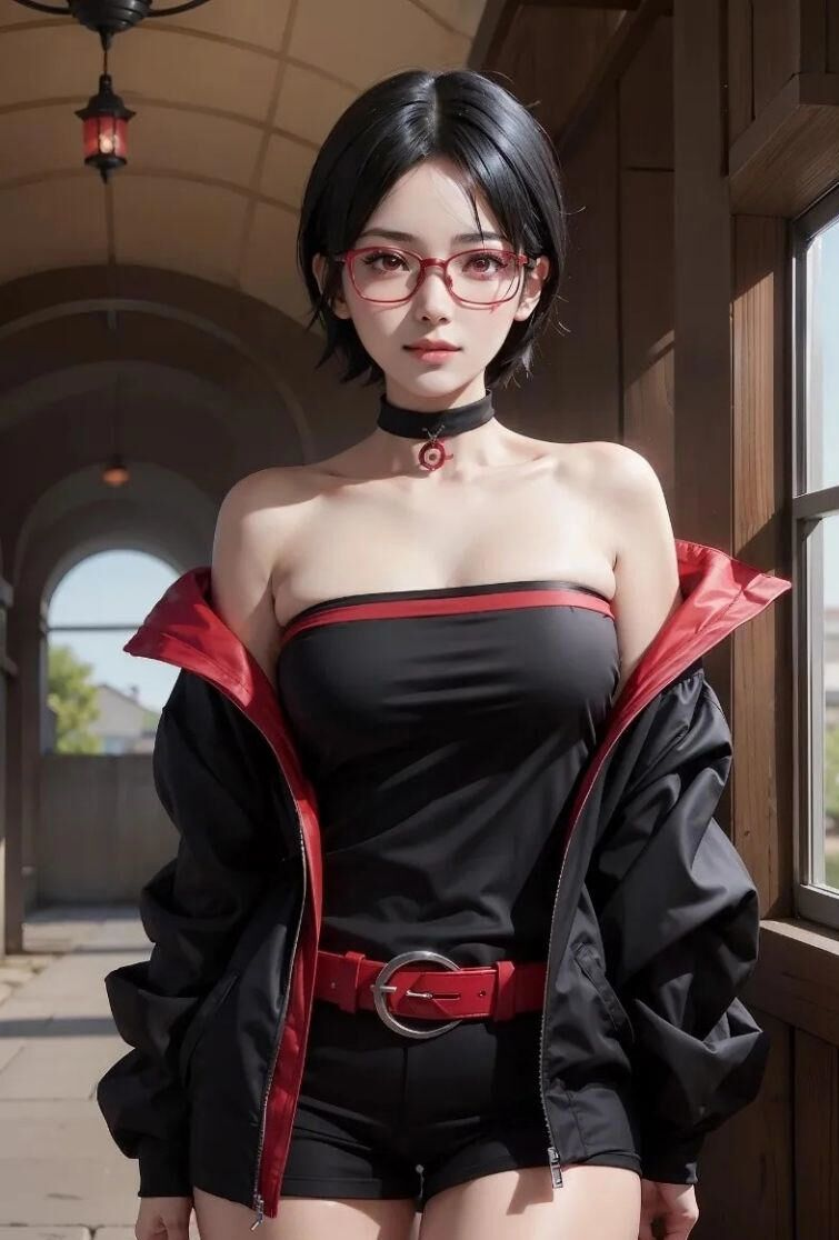 Boruto: Brought to Life by AI, Uchiha Sarada "Transforms" into an Irresistibly Beautiful Woman 1 Sarada from Boruto