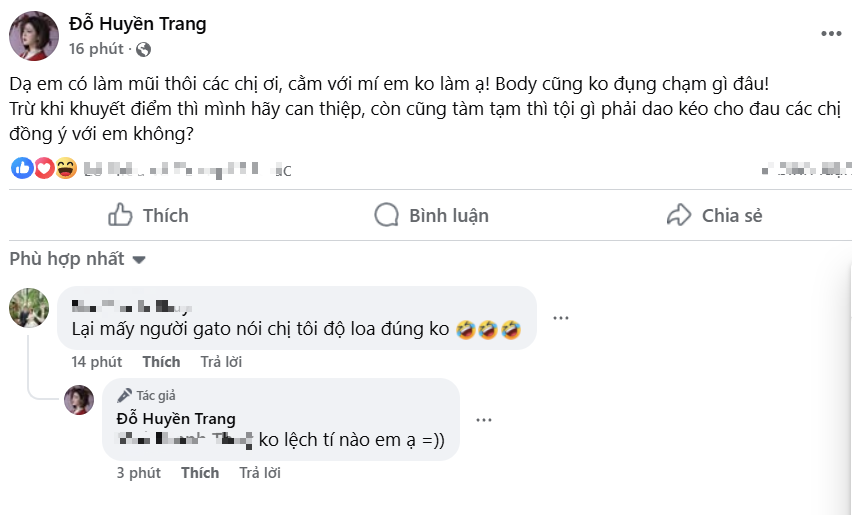 No longer suspected of photo editing, the female streamer is rumored to have undergone cosmetic surgery 4 Trang Bít Tết addresses rumors about her appearance.
