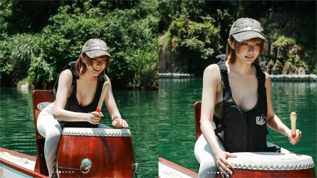 Gây sốt tại lễ hội đua thuyền, hot girl xinh đẹp nổi tiếng không ngờ, hóa ra là gương mặt 