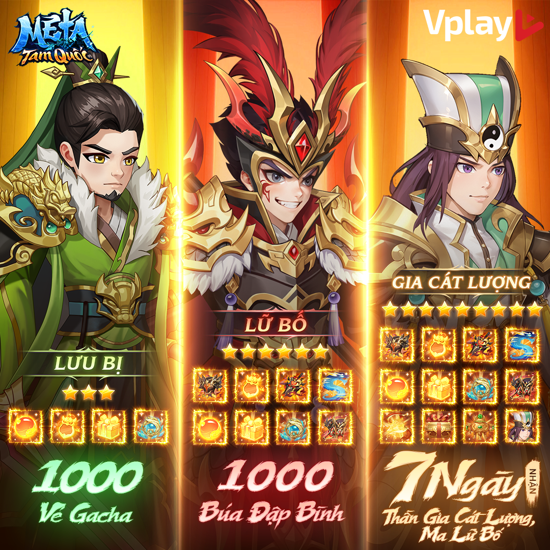 Mê Ta Tam Quốc - Vplay khiến game thủ Việt “dậy sóng” bằng phúc lợi siêu hấp dẫn- Ảnh 5.