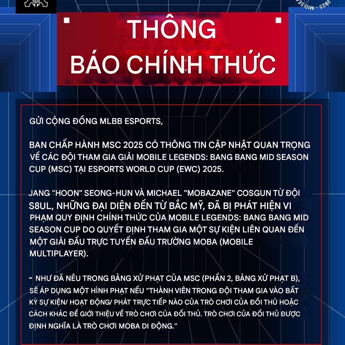 Đi xem giải của game đối thủ, 2 player của game 