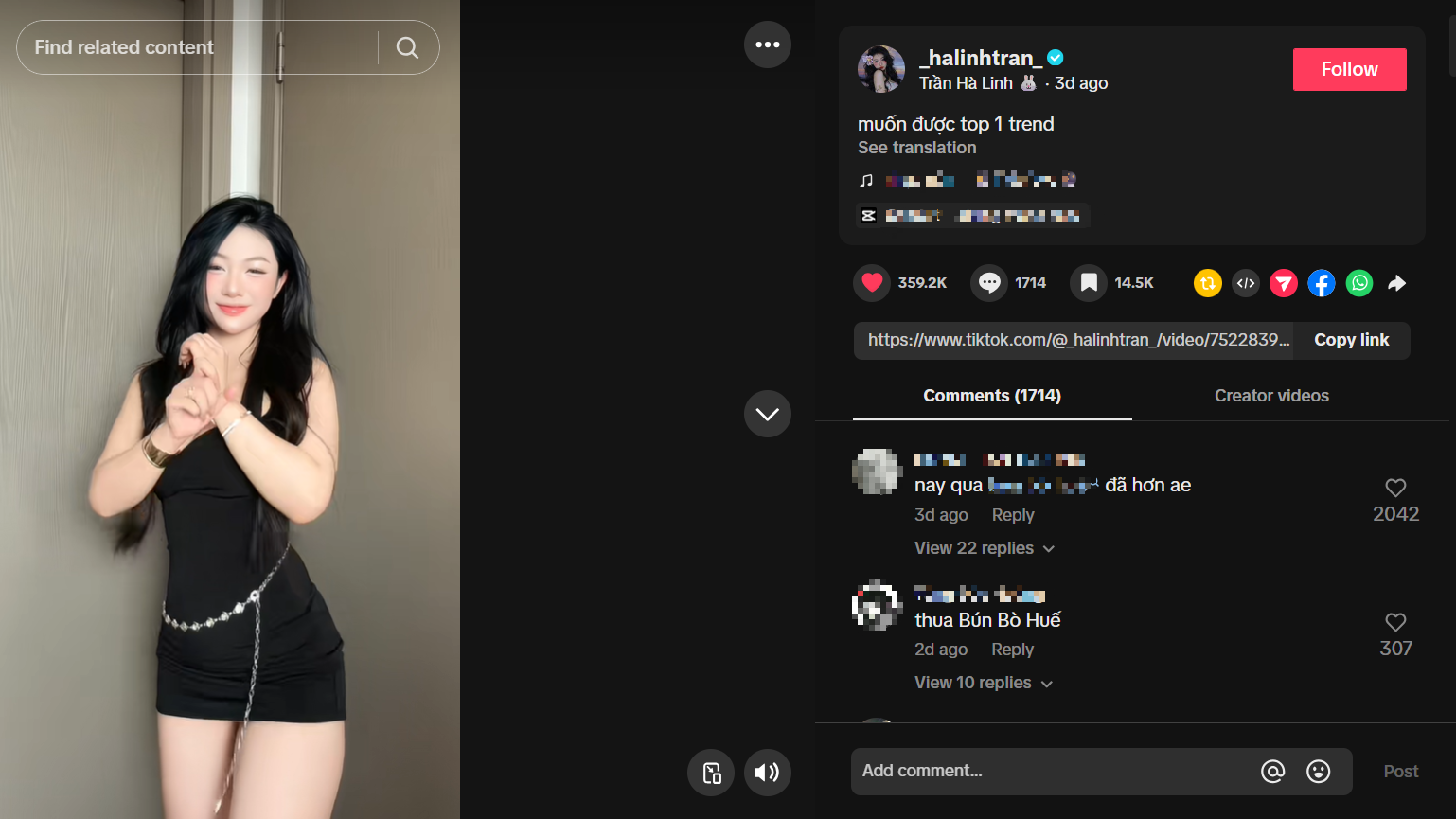 Lộ clip trần hà linh