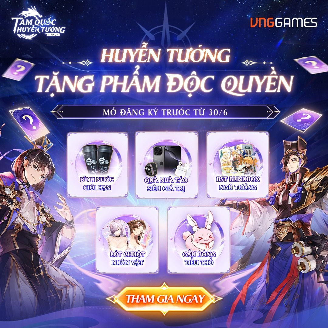 Thử vận may trúng ngay iPhone 16 Pro Max - Khui blindbox độc quyền với Tam Quốc Huyễn Tướng VNG- Ảnh 1.