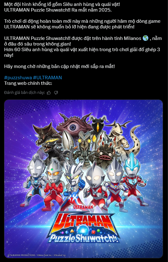 Kỷ niệm 60 năm, IP Siêu Nhân Điện Quang ra mắt hẳn 1 game di động cực Kỷ niệm 60 năm, IP Siêu Nhân Điện Quang ra mắt hẳn 1 game di động cực