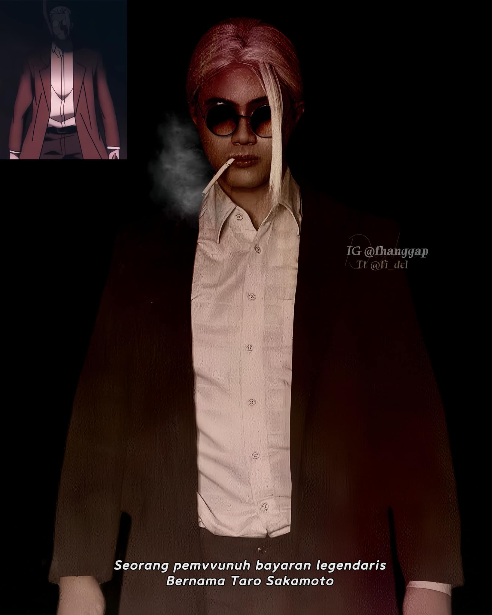 Cười ra nước mắt với loạt ảnh cosplay ông trùm sát thủ về vườn trong Sakamoto Days- Ảnh 2.