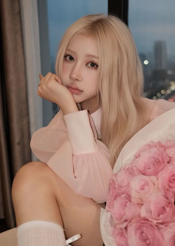 Beauty likened to "Vietnamese Rosé," the pretty girl still gets " scrutinized" for editing her photos to the point of distortion 3 Le Huyen Dieu's charming looks
