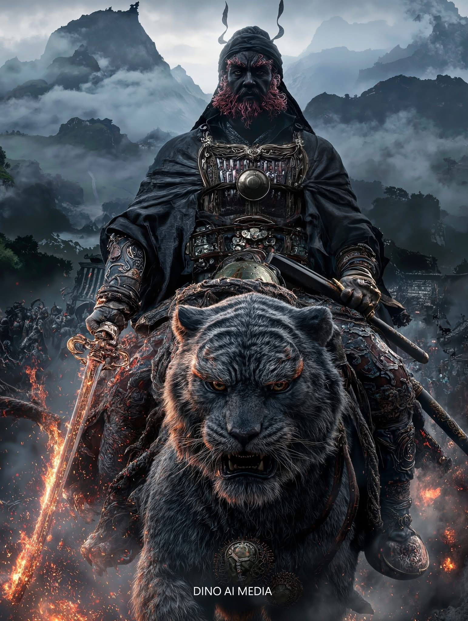 Khi game thủ tái hiện Chung Quỳ của Black Myth: Zhong Kui bằng AI - tuyệt tác fan-art mãn nhãn- Ảnh 3.