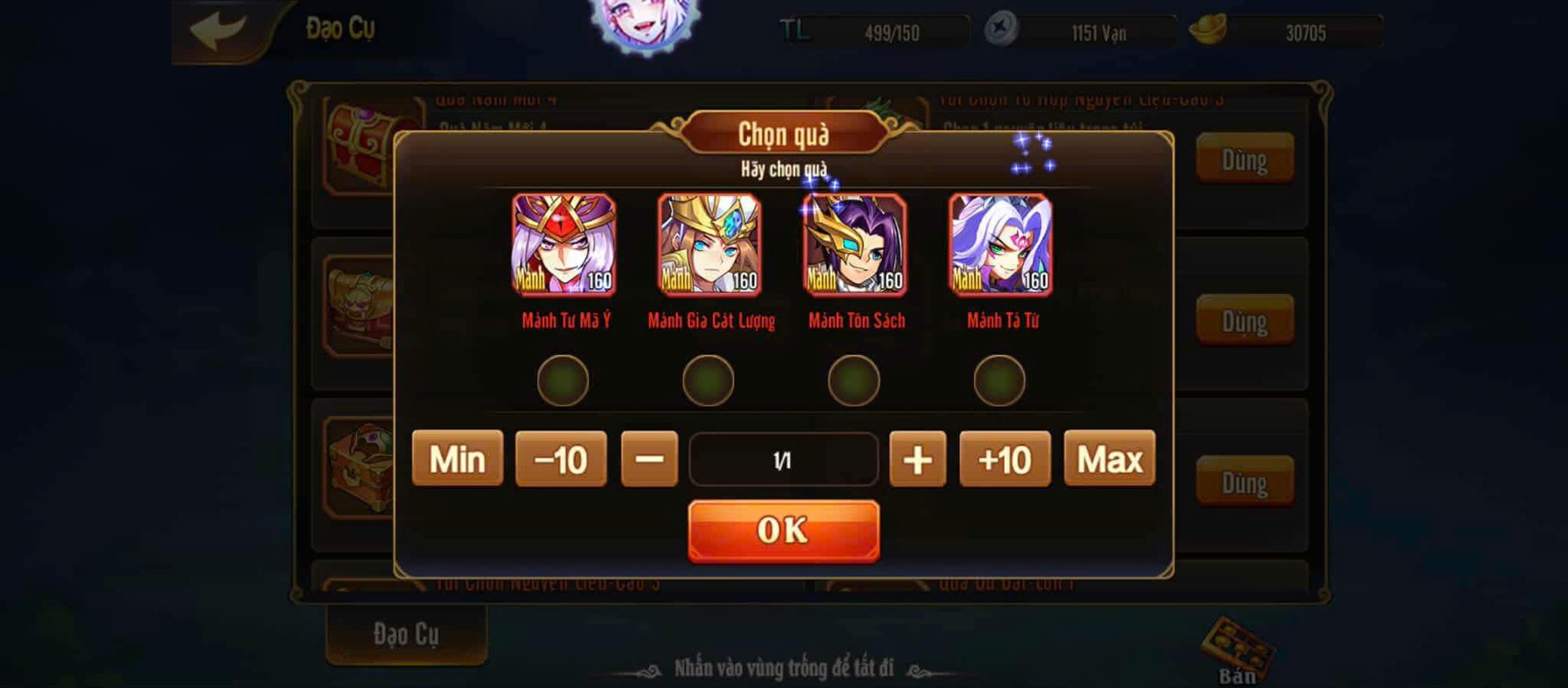 Hướng dẫn tân thủ OMG 3Q: Cách nhận quà và chọn tướng hợp lý để bứt tốc- Ảnh 5.