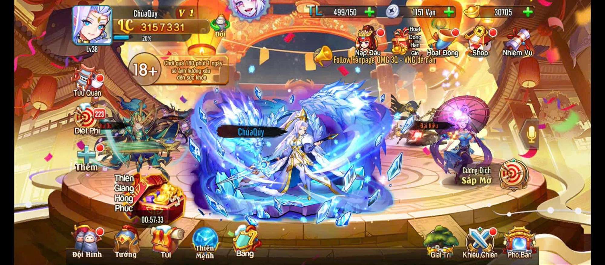 Hướng dẫn tân thủ OMG 3Q: Cách nhận quà và chọn tướng hợp lý để bứt tốc- Ảnh 10.