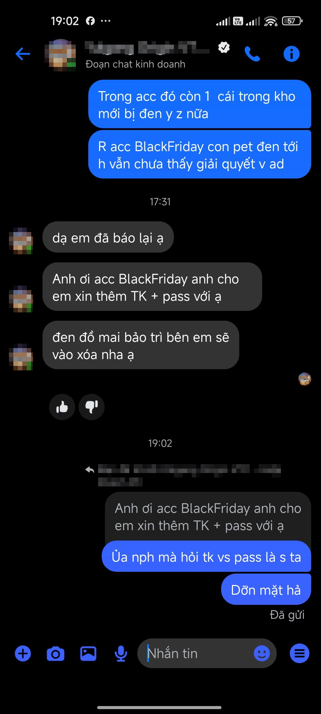Admin yêu cầu đòi người chơi đưa cả password tài khoản để 