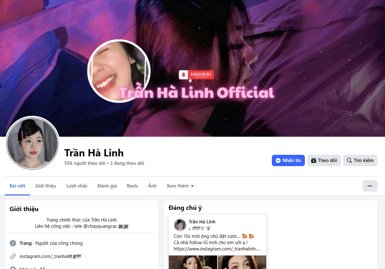 Dựng chuyện thu lợi, cú lừa tinh vi mang tên Trần Hà Linh 
