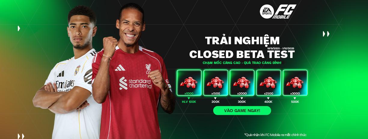 FC Mobile ra mắt phiên bản trải nghiệm (Closed Beta Test) tại Việt Nam cùng loạt nội dung FC Mobile ra mắt phiên bản trải nghiệm (Closed Beta Test) tại Việt Nam cùng loạt nội dung