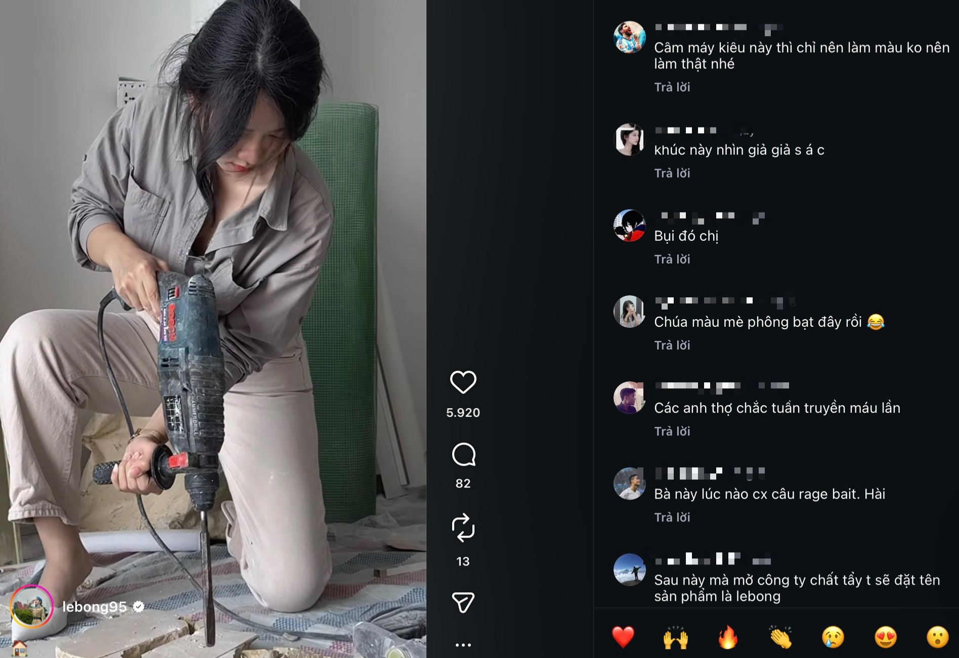 Lê Bống nhận về nhiều ý kiến trái chiều trong video mới- Ảnh 4. Lê Bống nhận về nhiều ý kiến trái chiều trong video mới- Ảnh 4.