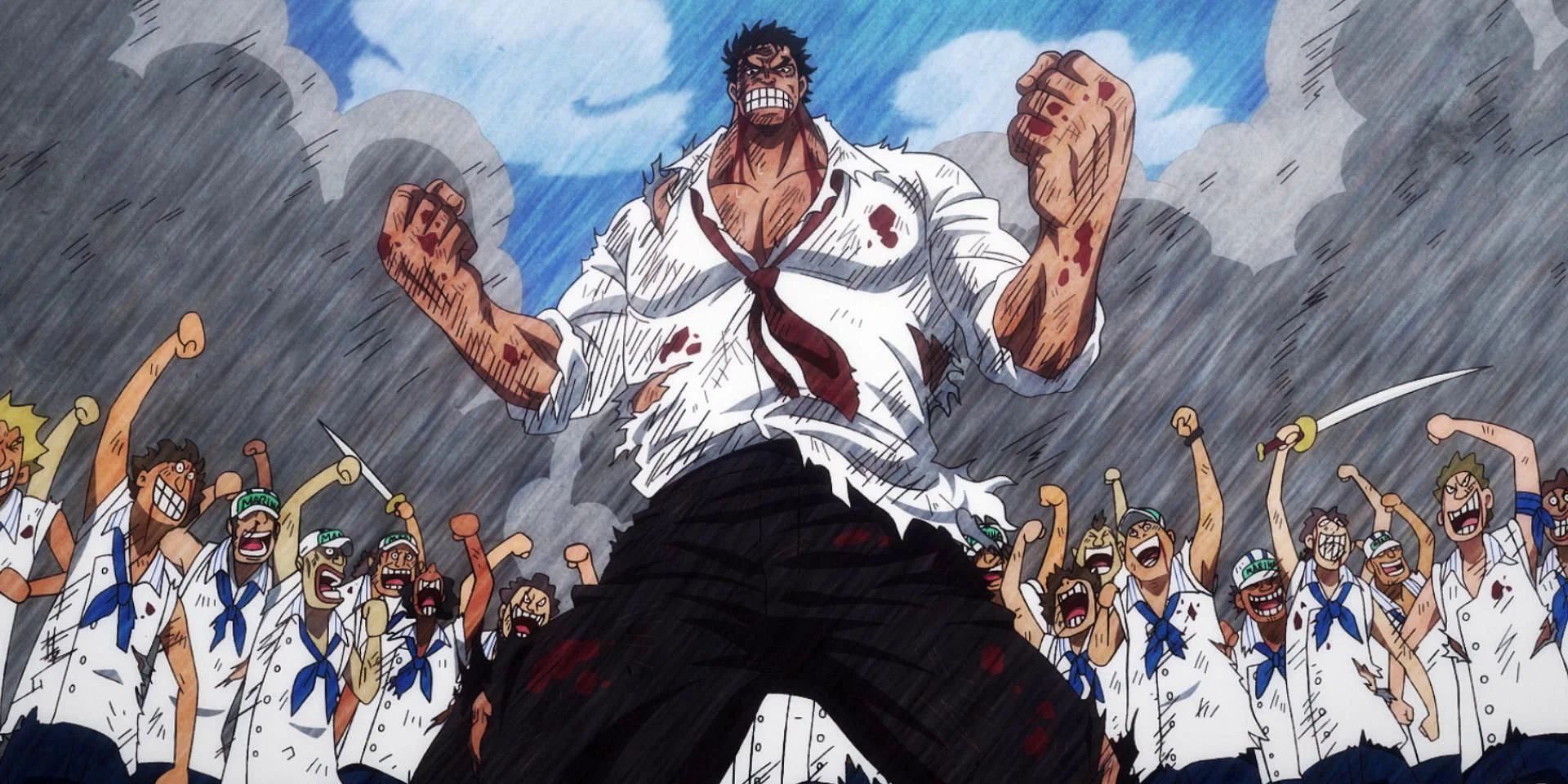 One Piece 1161: Các huyền thoại hải tặc hội ngộ, Rayleigh cứu Shakky bằng chiêu kiếm giống Zoro- Ảnh 2.