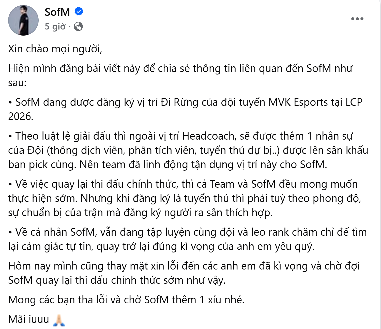 Tiếp tục xuất hiện trong vai trò cấm chọn, SofM lên tiếng sau khi khiến cộng đồng tranh cãi- Ảnh 2.