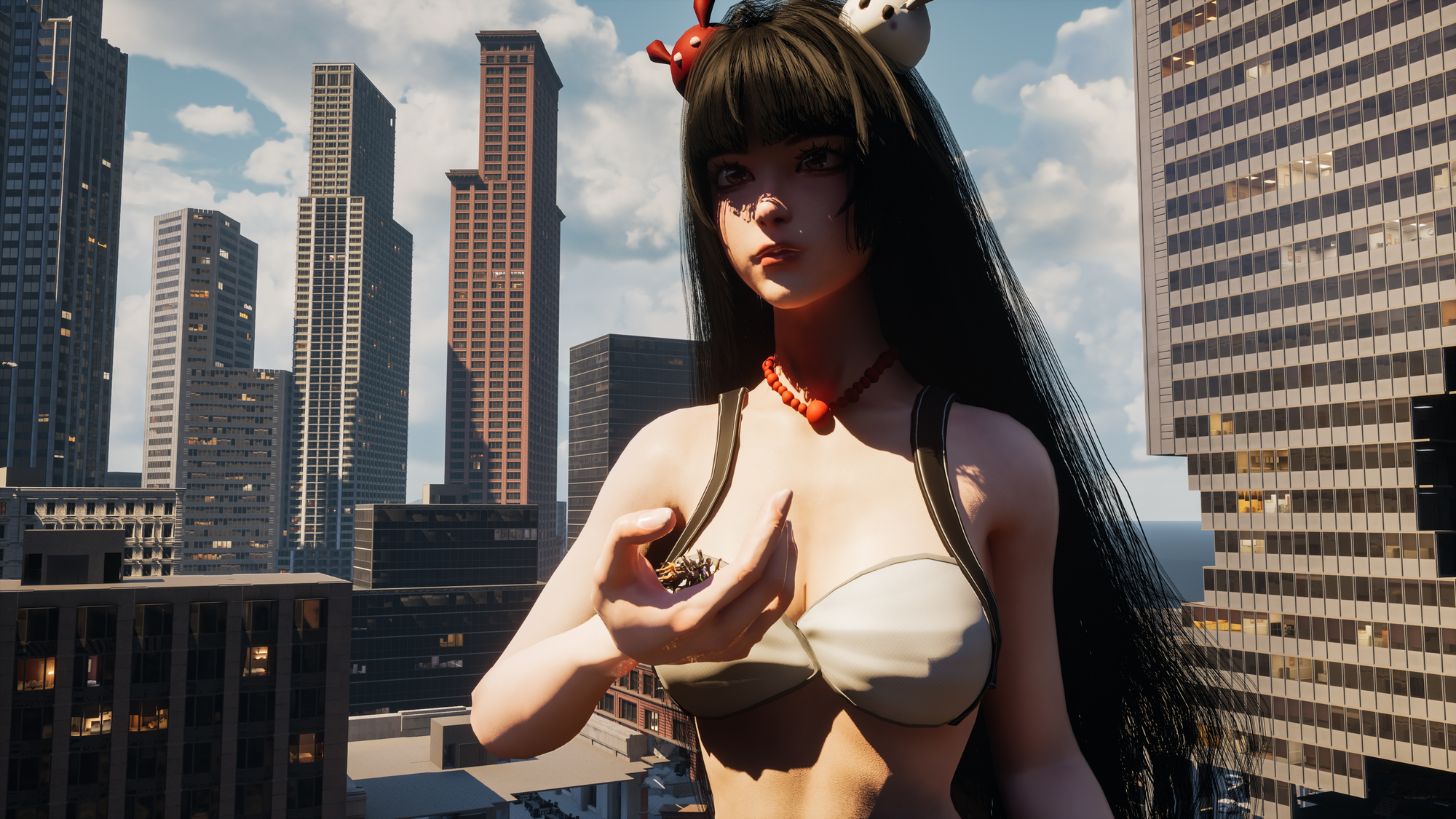 Xuất hiện tựa game siêu dị trên Steam, người chơi nhập vai hot girl gợi cảm khổng lồ, cố gắng tàn phá đô thị- Ảnh 3.