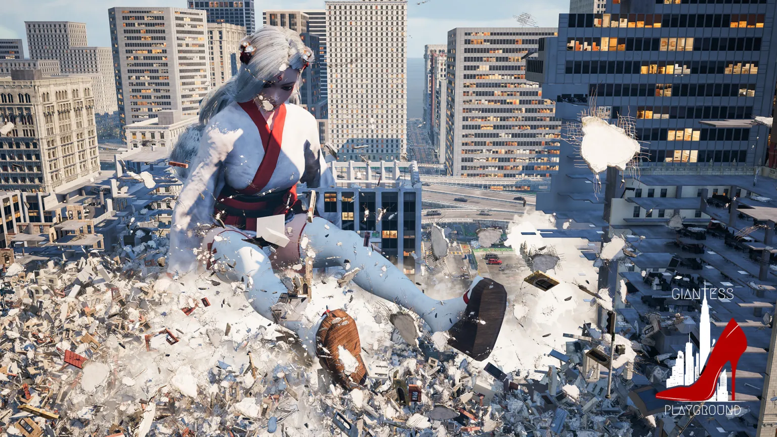 Xuất hiện tựa game siêu dị trên Steam, người chơi nhập vai hot girl gợi cảm khổng lồ, cố gắng tàn phá đô thị- Ảnh 4.