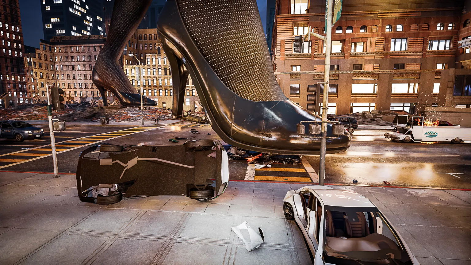 Xuất hiện tựa game siêu dị trên Steam, người chơi nhập vai hot girl gợi cảm khổng lồ, cố gắng tàn phá đô thị- Ảnh 6.